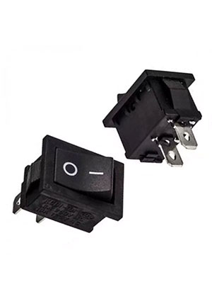 RUICHI K KCD1-101-C3-B/2P on-off, Клавишный переключатель RUICHI KCD1-101-C3-B/2P, ON-OFF переключатели клавишные
