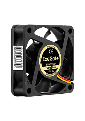 EX06015S3P, ���������� 12� DC ExeGate, 60x60x15 ��, ��������� ����������, 3pin, 3500RPM, 24dBA
