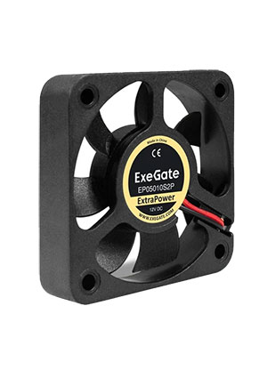 EP05010S2P, ���������� 12� DC ExeGate ExtraPower, 50x50x10 ��, ��������� ����������, 2pin, 6500RPM,