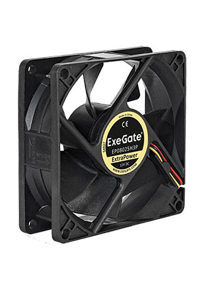 EP08025H3P, ���������� 12� ExtraPower, 80x80x25 ��, �����������������, 3pin, 2200RPM, 24dBA