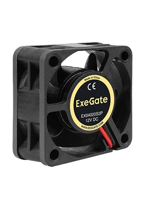 EX04020S2P, ���������� 12� DC ExeGate ExtraSilent, 40x40x20��,Sleeve bearing, 2pin (������ 2.54), 65