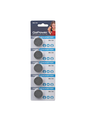 ��������� GoPower CR2032 BL5 Lithium 3V (5/100/2000)