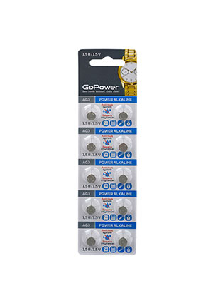 ��������� GoPower G3/LR736/LR41/392A/192 BL10 Alkaline 1.5V (10/100/36