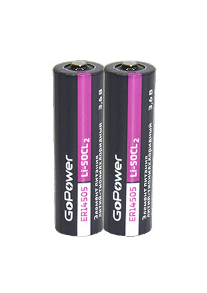 ��������� GoPower ER14505 Shrink 2 Li-SOCl2 3.6V 2600mAh (2/50/300)