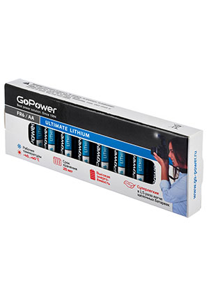 ��������� GoPower FR6 AA BOX10 Lithium 1.5V (10/400)