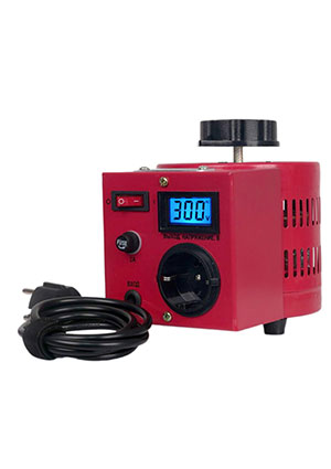 Suntek L-500-red, ЛАТР SUNTEK 500ВА RED диапазон 0-300 Вольт, 2А стабилизаторы напряжения