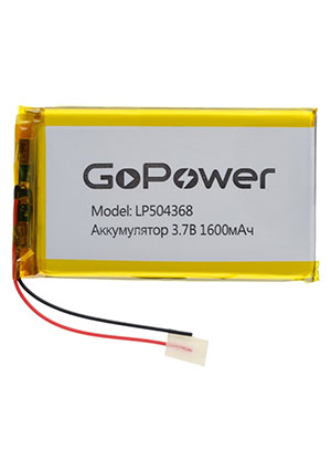 LP504368 PK1 3.7V 1600mAh � � (1 10), ����������� Li-Pol  3.7� 1600��� � �������
