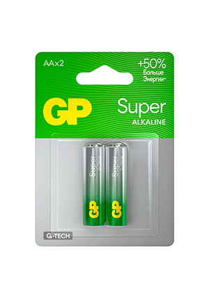 GP 15AA21-2CRSBC2, ��������� �� 2 ��. �� �������� Super Alkaline G-Tech