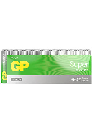 GP 15AA21-2CRSWC20, ��������� GP Super Alkaline 15� �A 20 ��. � ������