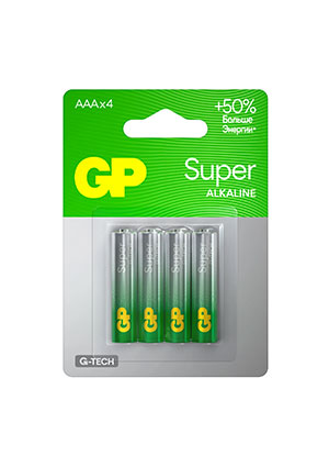 GP 24AA21-2CRSBC4, ��������� GP Super Alkaline G-Tech 24� ��A 4 ��. �� ��������