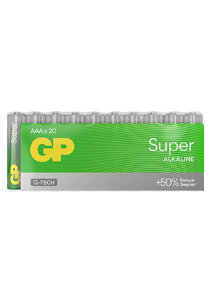 GP 24AA21-2CRSWC20, ��������� GP Super Alkaline G-Tech 24� ��A 20 ��. � ������
