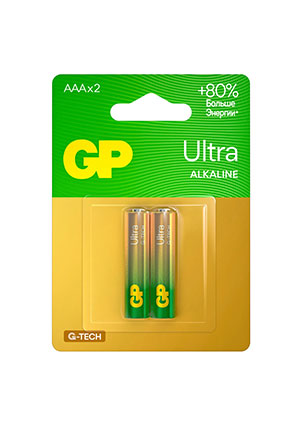 GP 24AUA21-2CRSBC2, ��������� GP Ultra Alkaline G-Tech 24� A�A 2 ��. �� ��������