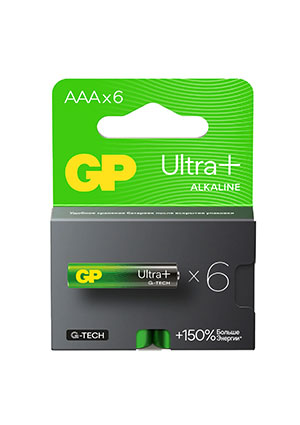 GP 24AUPA21-2CRB6, ��������� G-tech GP Ultra Plus Alkaline 24� A�A 6 ��. �� ��������