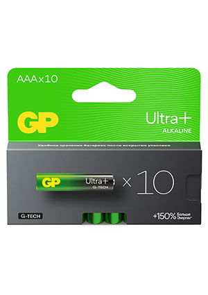 GP 24AUPA21-2CRB10, ��������� G-tech GP Ultra Plus Alkaline 24� A�A 10 ��. �� ��������
