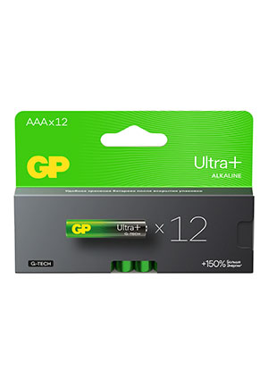 GP 24AUPA21-2CRB12, ��������� G-tech GP Ultra Plus Alkaline 24� A�A 12 ��. �� ��������