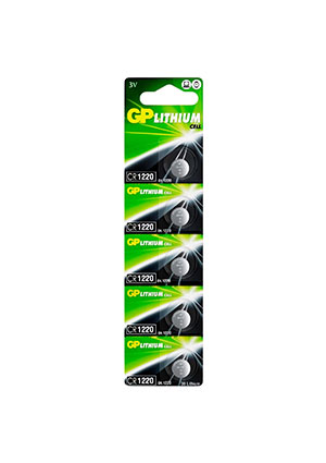 GP CR1220-2CR5, ��������� GP Lithium CR1220 5 ��, � ��������