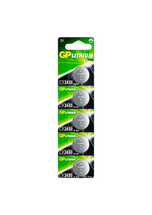 GP CR2430-2C5, ��������� GP Lithium CR2430 5 ��, � ��������