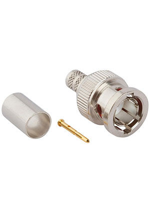 031-70537-12G, RF Connectors / Coaxial Connectors BNC ST PLUG-BNC PLG Belden 4855R 180in