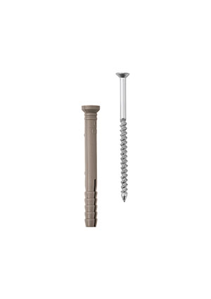 Kranz KR-01-3621-008, Дюбель-гвоздь потайной бортик, полипропилен 6х60мм, пакет (100 шт/уп) KRANZ крепежные элементы