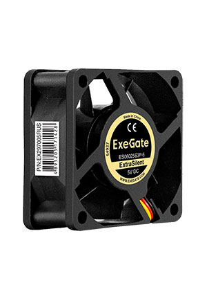 ES06025S3P-5, ���������� 5� DC ExtraSilent, 60x60x25 ��, Sleeve bearing,��������� ����������