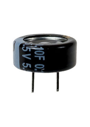 Panasonic EECF5R5U104, ионистор 0.1Ф 5.5В -25+70C серия NF таблетка суперконденсаторы, ионисторы