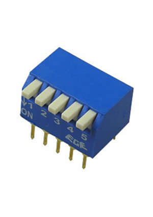 ECE RPL-05, DIP переключатель 5 поз. угол 90 (аналог для SWD3-5) DIP-переключатели