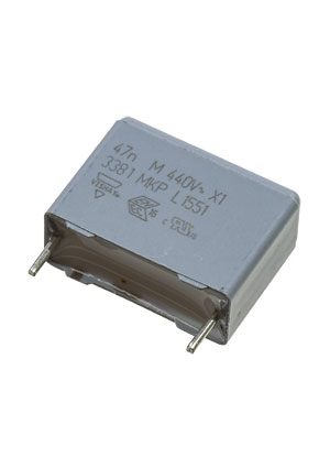 Vishay BFC233810473, X1 MKP 0,047uF 20% 440 Vac шаг 15мм конденсаторы помехоподавляющие