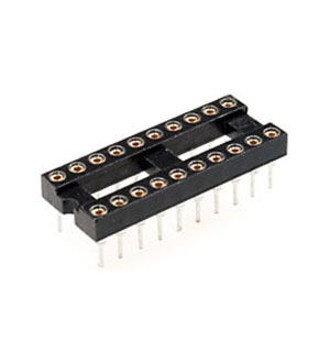 NXU TRS-20, панелька для микросхем DIP 20 контактов узкая (126-320RG) панельки для компонентов