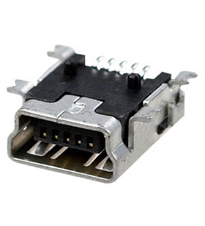 TE Connectivity USB/M-1J, разъем mini USB на плату 5 контактов (=1734035-2) разьемы USB