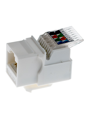Китай 03-1012, гнездо вставка RJ-45 (keystone jack) cat5e тип-2 разъемы телефонные и сетевые