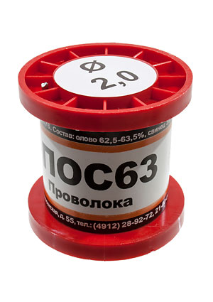 ПМП Припой ПОС63 ПРВ 2.0мм катушка 100г припой