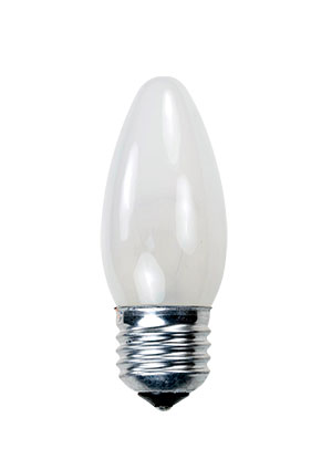 GE LIGHTING 60C1/FR/E27, Лампа 60Вт, свеча матовая, цоколь E27 лампы накаливания