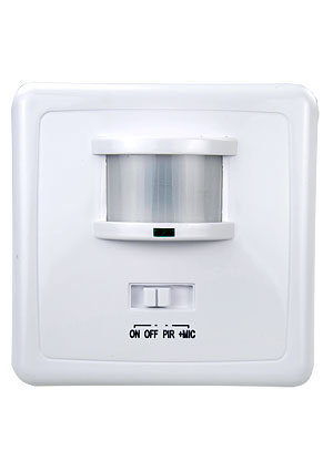 Китай LX-2000/SEN1A, датчик движения, 500W, DD=12m, белый, 140° датчики движения