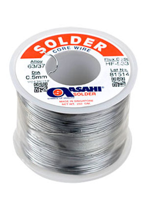  63  0.5  250  HF533 RMA, ASAHI, , Sn63/Pb37, d=0.5, 250., 