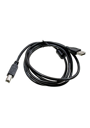 Gembird CCF-USB2-AMBM-6AM/BM, кабель USB2.0 AM-BM 1.8м, экран, феррит.кольцо черный шнуры компьютерные