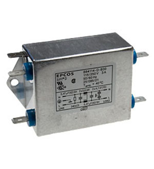 TDK EPCOS B84114DB30, сетевой фильтр B84114D0000B030 2x3A 250В сетевые фильтры подавления ЭМП