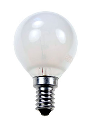 GE LIGHTING 40D1/FR/E14, Лампа 40Вт, сферическая матовая, цоколь E14 лампы накаливания
