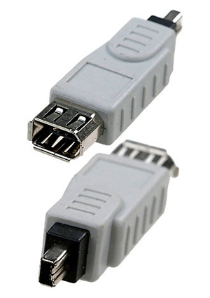 Китай 6-094, переход IEEE 1394 4p шт - IEEE 1394 6p гн компьютерные переходники
