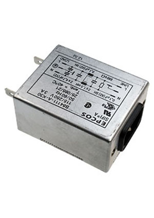 TDK EPCOS B84111AK30, сетевой фильтр B84111A0000K030 2x3A 250В сетевые фильтры подавления ЭМП