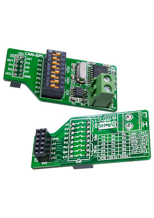 Microchip ME-CAN2 BOARD, Дочерняя плата для расширения круга решаемых задач cредства разработки и отладки для микроконтр.