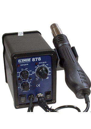 ELEMENT ELEMENT 878, станция паяльная термовоздушная + паяльник паяльные станции