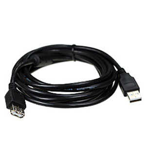 Gembird CCF-USB2-AMAF-10, Кабель удл.USB2.0 Pro,AM/AF,3м,феррит, поз.конт.,чер. шнуры компьютерные