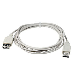 Gembird CC-USB2-AM/AF-6, Кабель удлинитель USB 2.0, 1,8м шнуры компьютерные