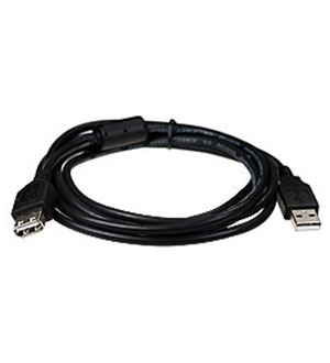 Gembird CCF-USB2-AMAF-6, Кабель удл.USB2.0 Pro,AM/AF,1.8м,феррит,поз.конт.,чер. шнуры компьютерные