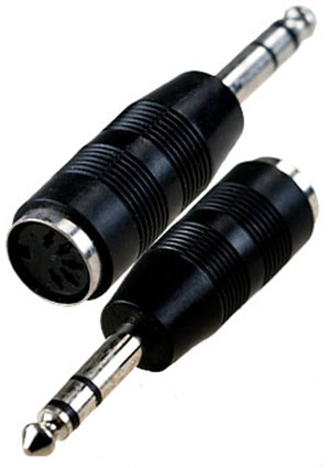 2-302,  6.35   - DIN 5 pin  