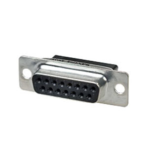 164532-4, Разъем Amplimite, D-SUB 15pin, розетка, обжим