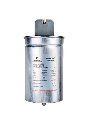 TDK EPCOS B25673A4122A500, конденсатор фазовый 12.5кВар 400В MKK400-D12.5-02 конденсаторы фазовые косинусные