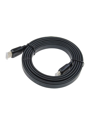 Gembird CC-HDMI4F6, Кабель HDMI, 1.8м, v2.0, 19M/19M, плоский кабель, черный, позол.разъем шнуры аудио-видео