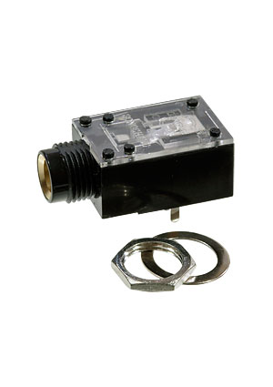 Dragon City ST-002G-02-A-EN, гнездо на плату 6.35мм(+ гайка) Аудио разъемы Jack