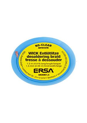 ERSA WICK NC 1.5, Оплетка с флюсом для удаления припоя 1.5 оплетка для выпайки